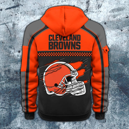 NFL x CLE Personalized Half-zip Hoodie HLP