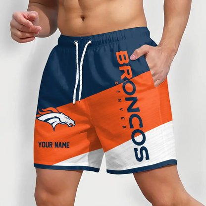 NFL x DB Colorful Men Short Pants Custom Name All Teams Gift For Fans V1 NAK NTL