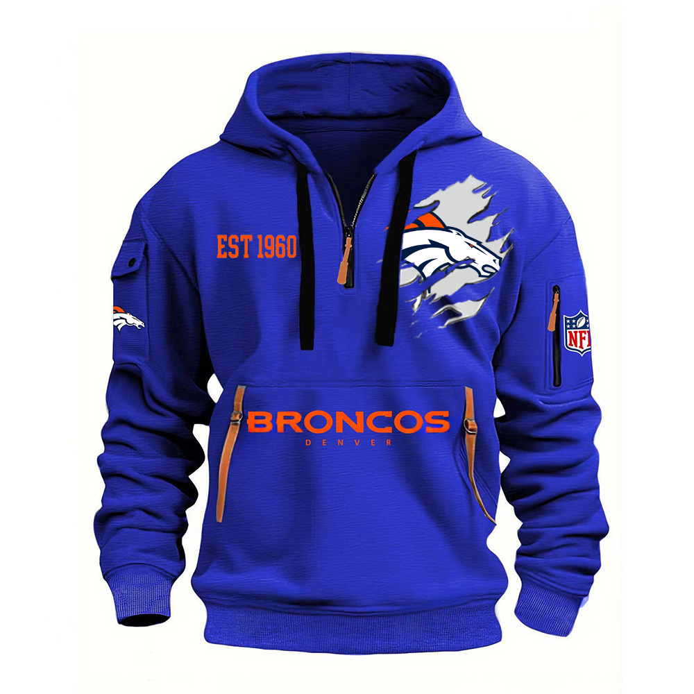 NFL x DEN EST  1960 Half Zipper Hoodie HLP HLPHUONG