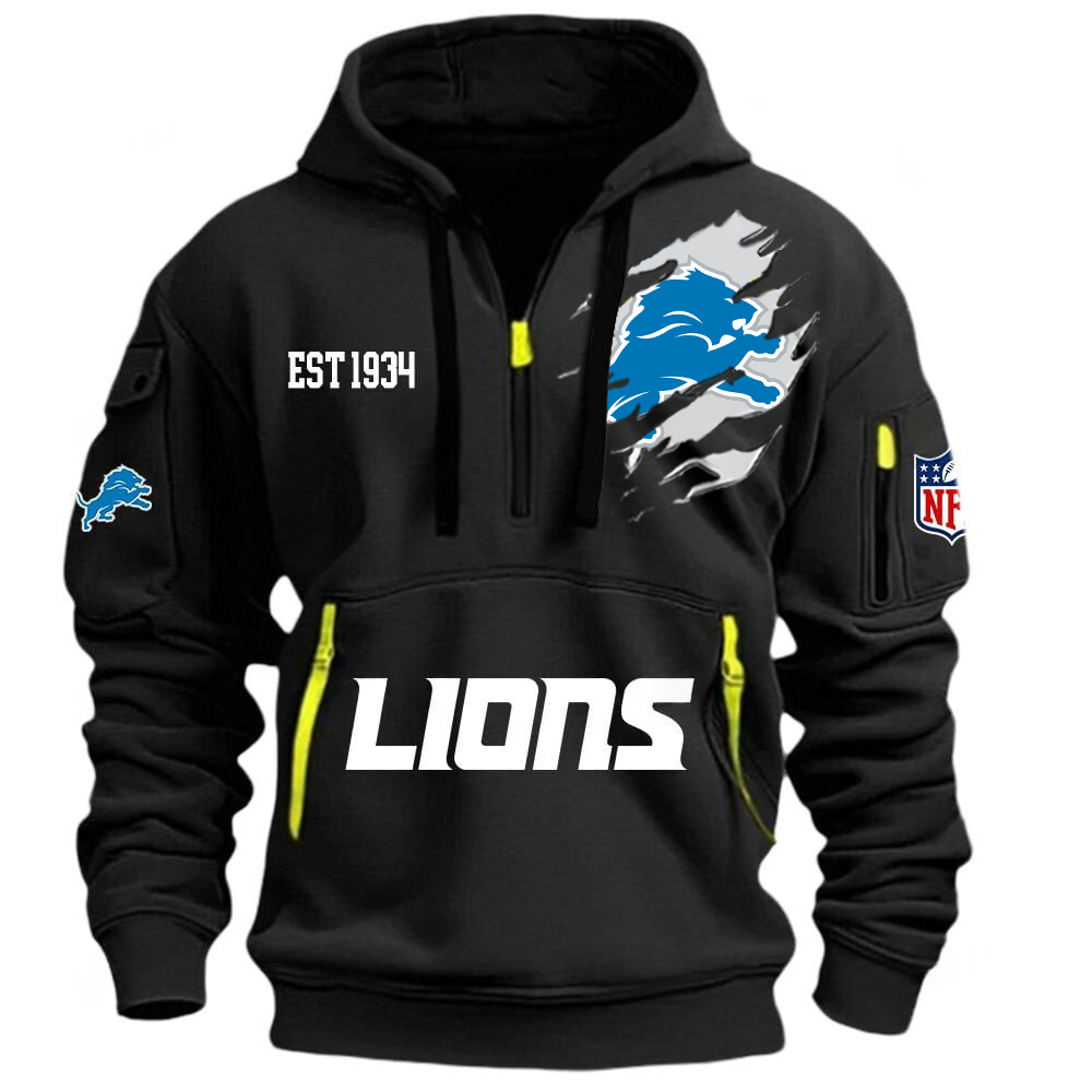 NFL x DET EST 1934 Half Zipper Hoodie HLP HLPHUONG