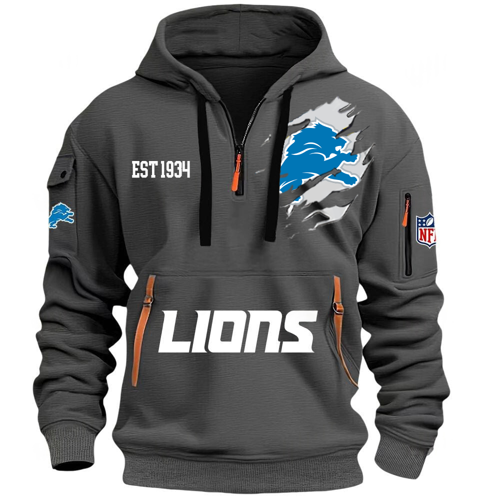 NFL x DET EST 1934 Half Zipper Hoodie HLP HLPHUONG