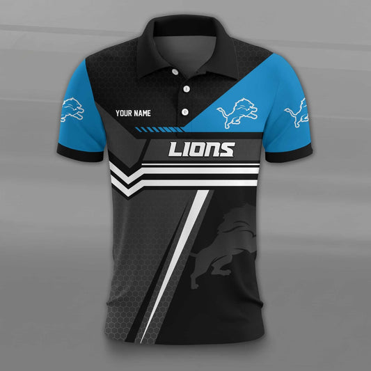 NFL x DET Personalized 3D Polo Shirt HLP HLPHUONG