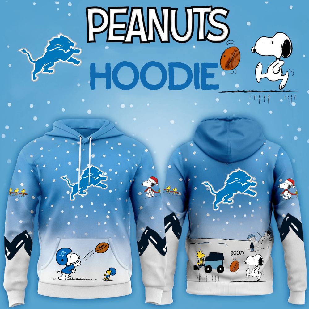 NFL x DET Winter Pea 3D Hoodie HLP HLPHUONG