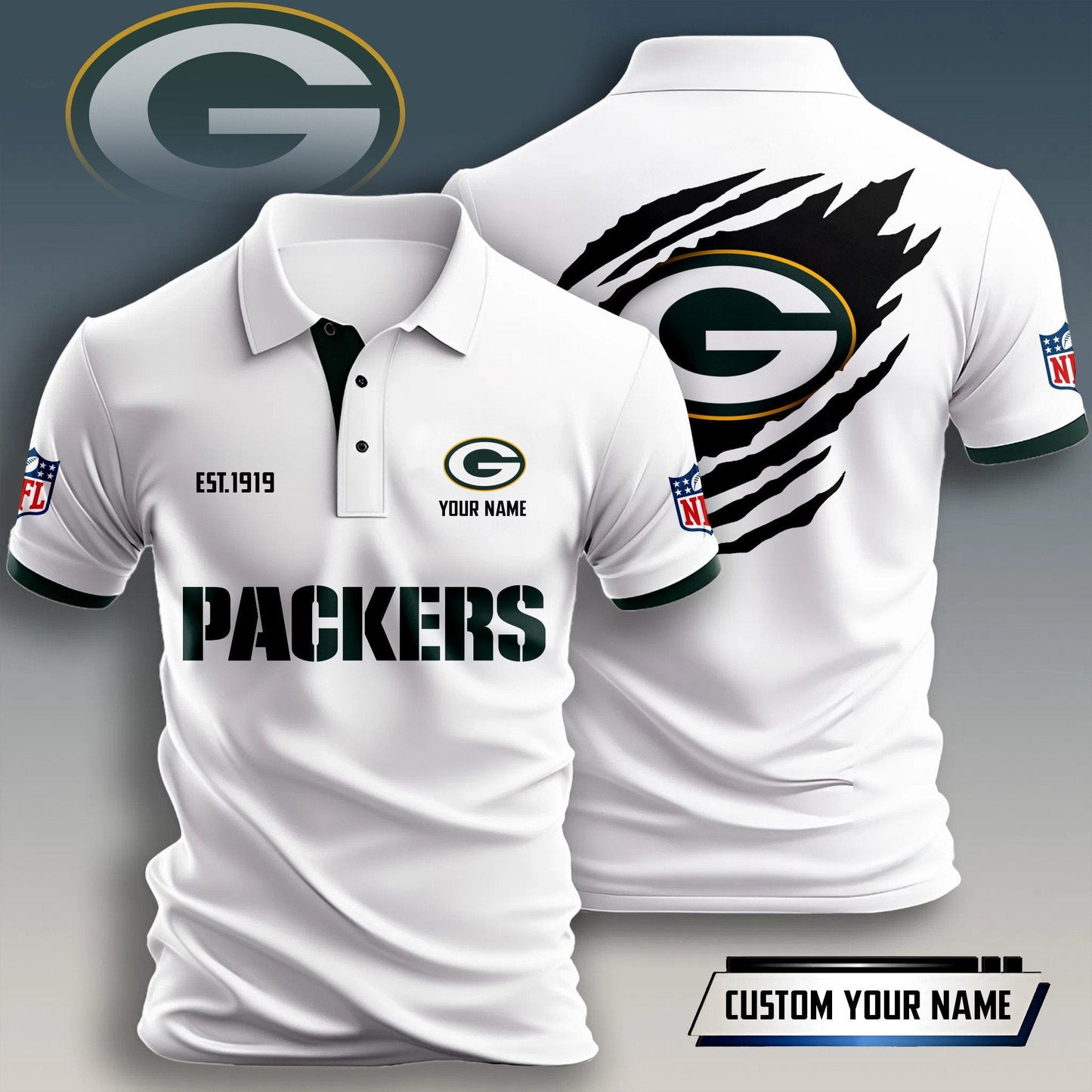 NFL x GB Est Personalized Polo Shirt HLP