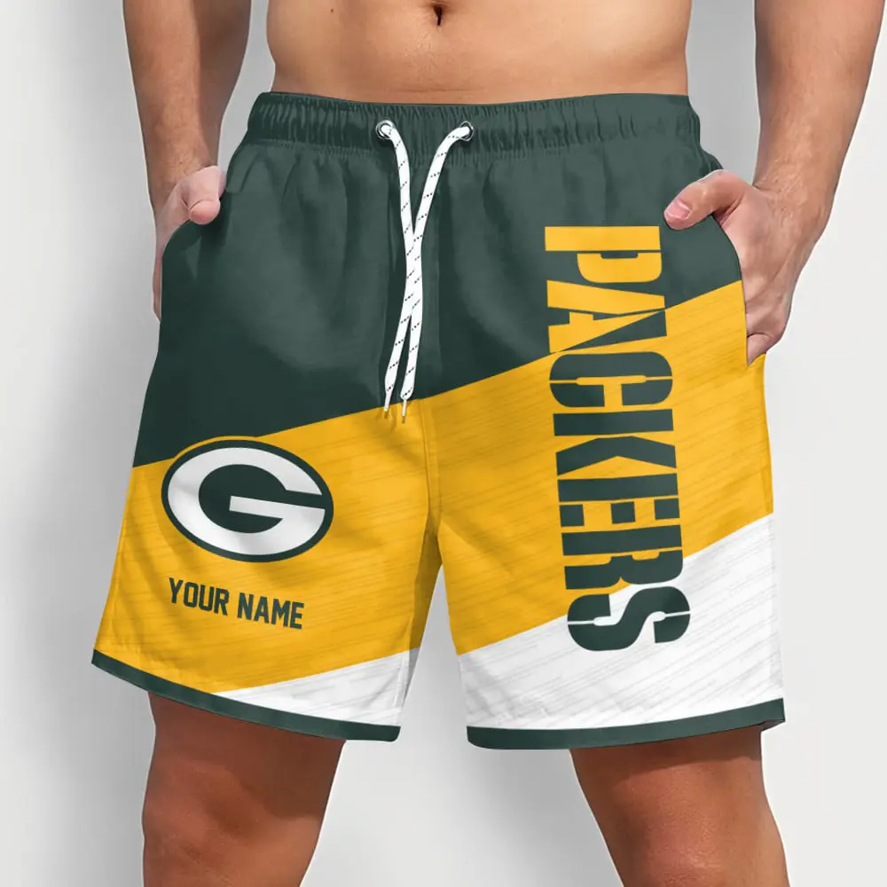 NFL x GBP Colorful Men Short Pants Custom Name All Teams Gift For Fans V1 NAK NTL