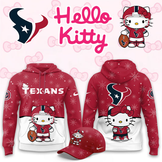 NFL x HOU Chrismas Hello KT 3D Hoodie HLP HLPHUONG