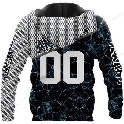NFL x HOU Electric Marble Personalized Hoodie HLP HLPHUONG