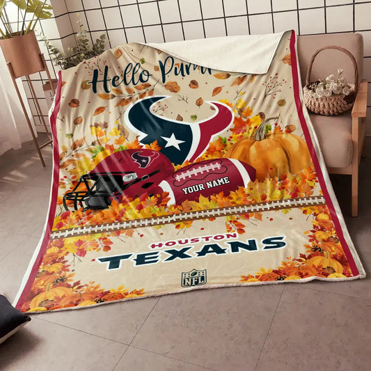 NFL x HOU Hello Pumpkin Quilt HLP