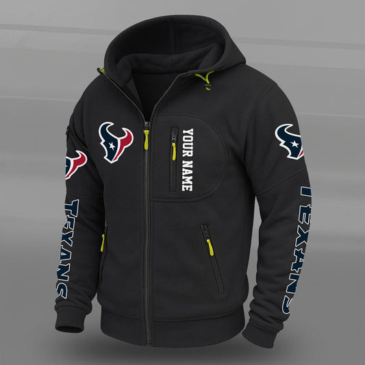 NFL x HOU Personalized Powerline Full Zip Hoodie HLP HLPHUONG