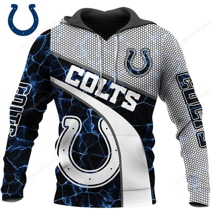 NFL x IND Electric Marble Personalized Hoodie HLP HLPHUONG