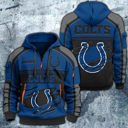 NFL x IND Personalized Half-zip Hoodie HLP
