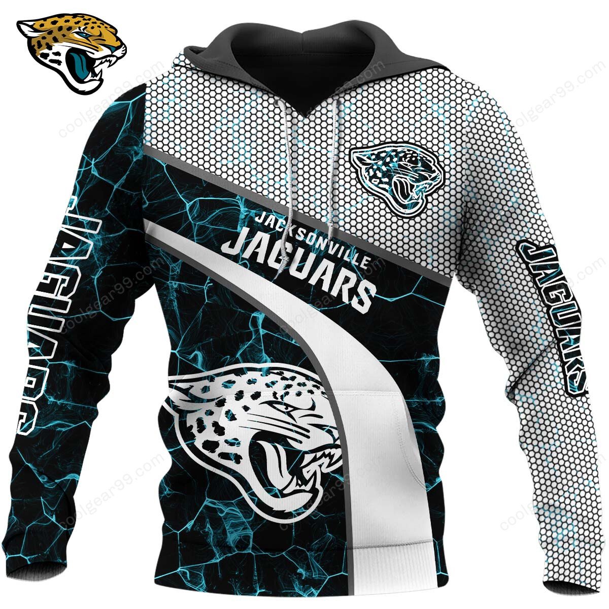 NFL x JAX Electric Marble Personalized Hoodie HLP HLPHUONG