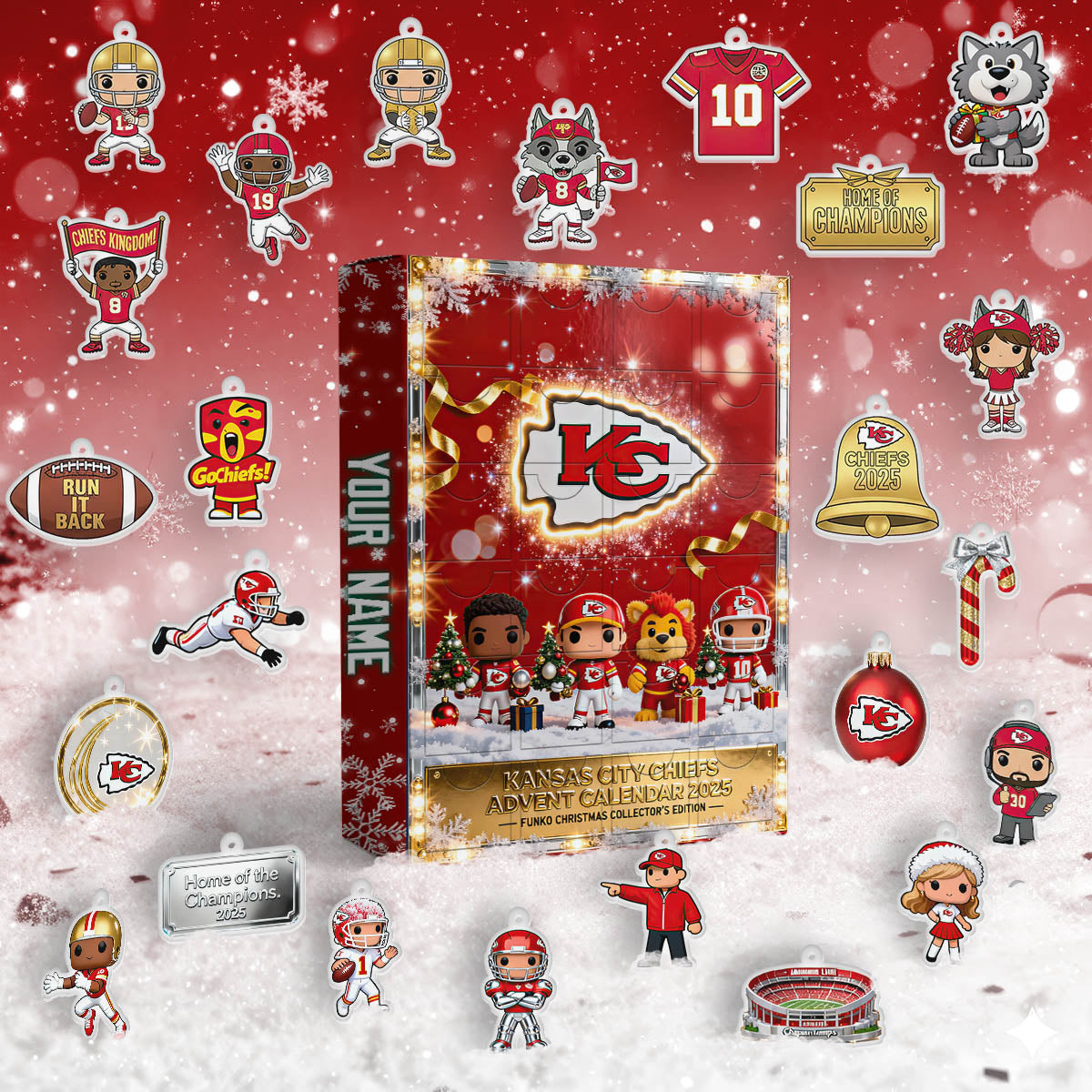 NFL x KC 2025 Christmas Personalized Advent Calendar HLP HLPHUONG