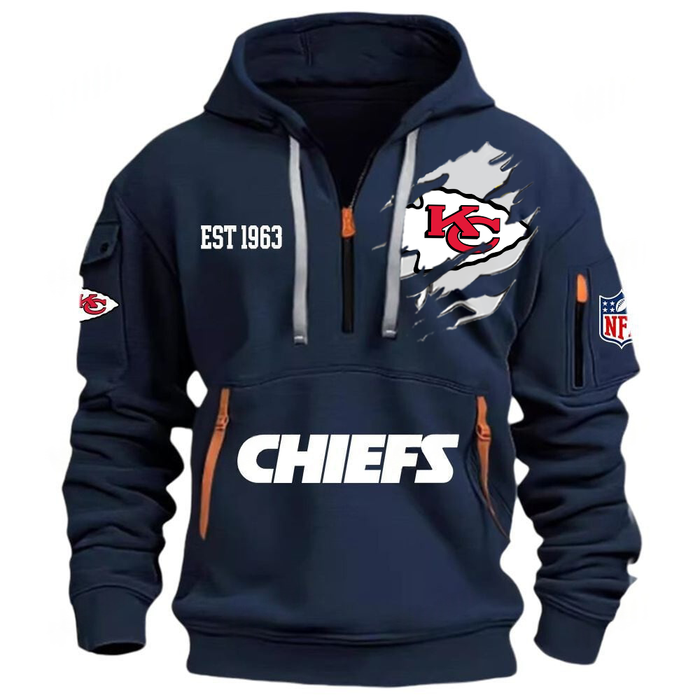 NFL x KC EST 1963 Half Zipper Hoodie HLP HLPHUONG
