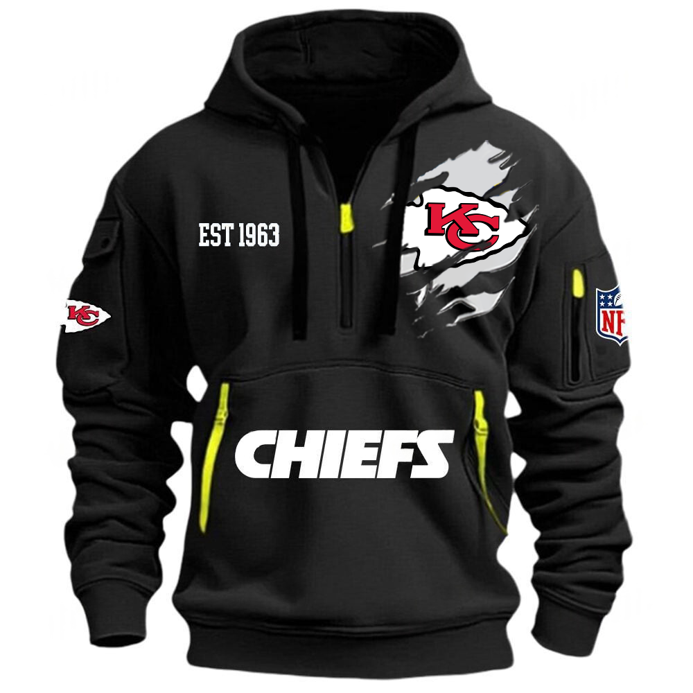 NFL x KC EST 1963 Half Zipper Hoodie HLP HLPHUONG