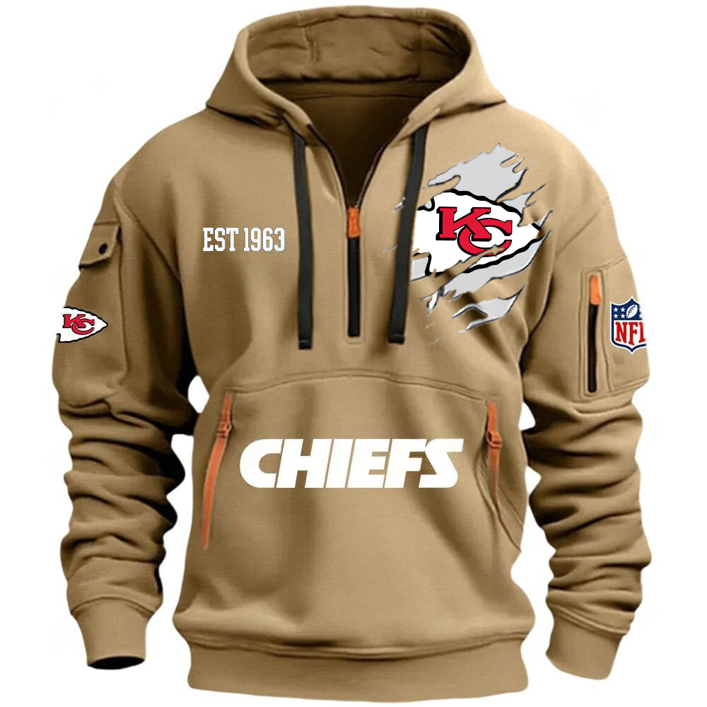 NFL x KC EST 1963 Half Zipper Hoodie HLP HLPHUONG