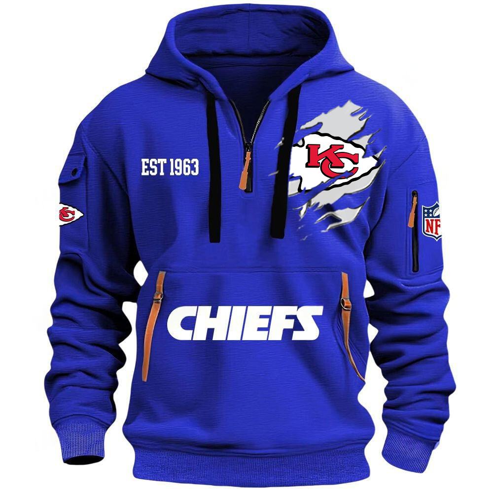 NFL x KC EST 1963 Half Zipper Hoodie HLP HLPHUONG