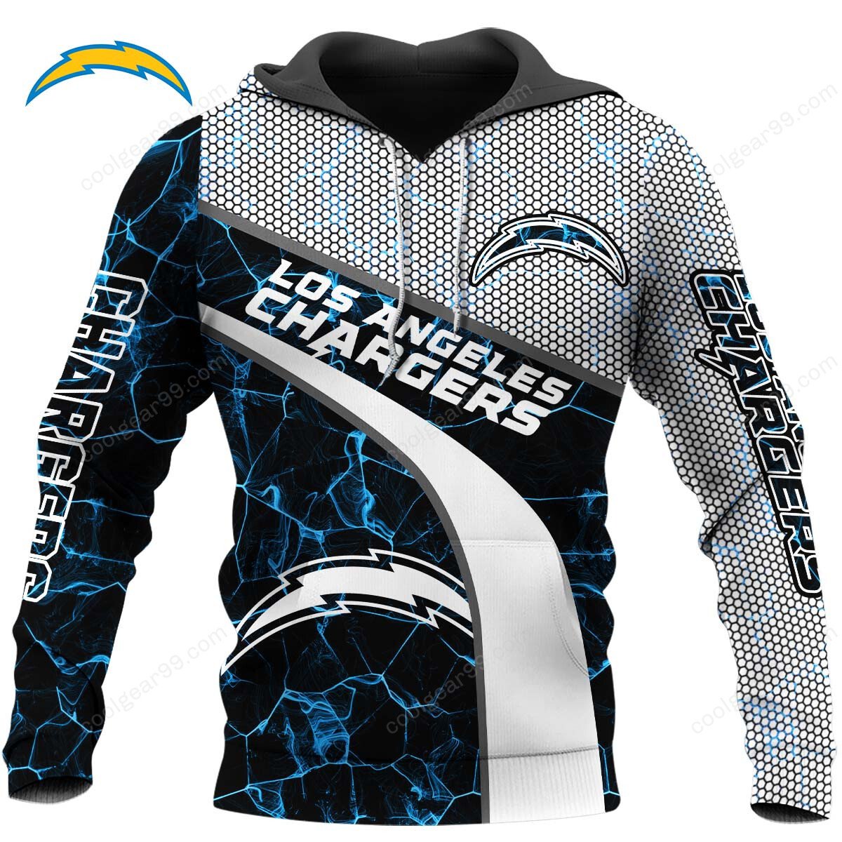 NFL x LAC Electric Marble Personalized Hoodie HLP HLPHUONG