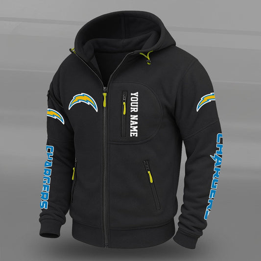 NFL x LAC Personalized Powerline Full Zip Hoodie HLP HLPHUONG