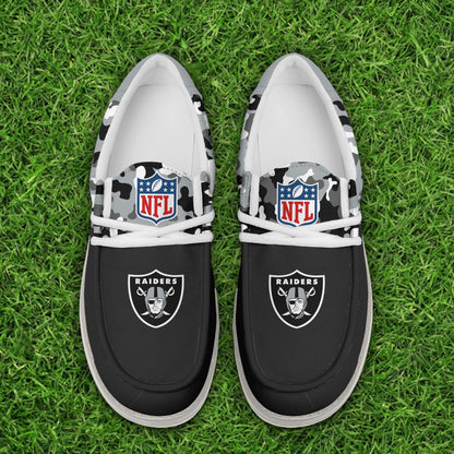 NFL x LV Personalized Canvas Loafer Shoes HLP