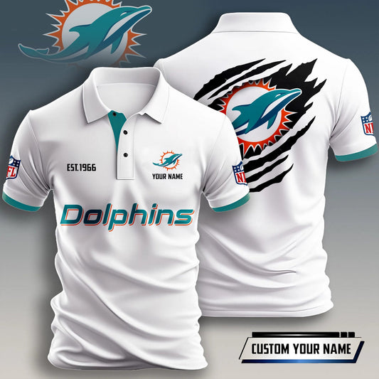 NFL x MIA Est Personalized Polo Shirt HLP