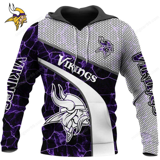 NFL x MIN Electric Marble Personalized Hoodie HLP HLPHUONG