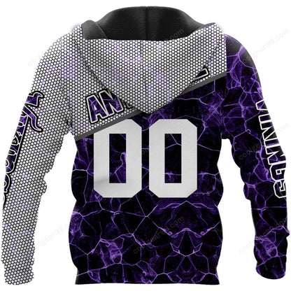 NFL x MIN Electric Marble Personalized Hoodie HLP HLPHUONG