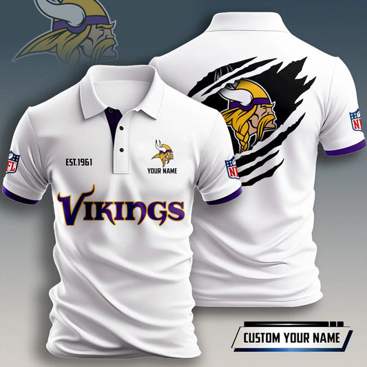 NFL x MIN Est Personalized Polo Shirt HLP