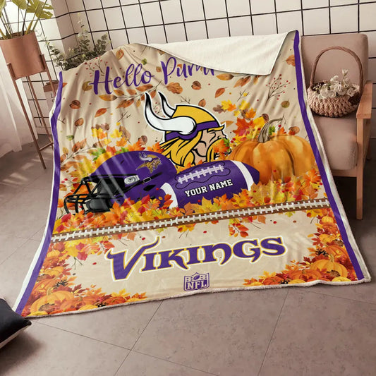 NFL x MIN Hello Pumpkin Quilt HLP