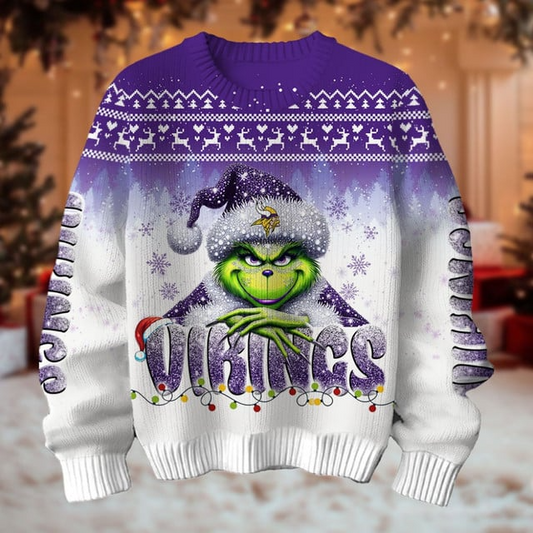 NFL x MV Merry Grinchmas Football Sweater V1 NAK