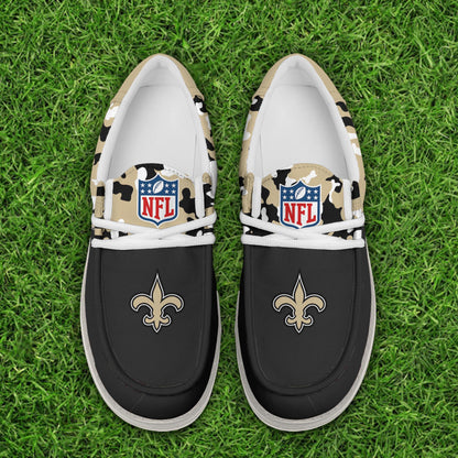 NFL x NO Personalized Canvas Loafer Shoes HLP
