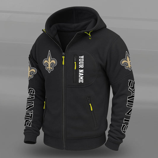 NFL x NO Personalized Powerline Full Zip Hoodie HLP HLPHUONG