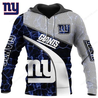 NFL x NYG Electric Marble Personalized Hoodie HLP HLPHUONG