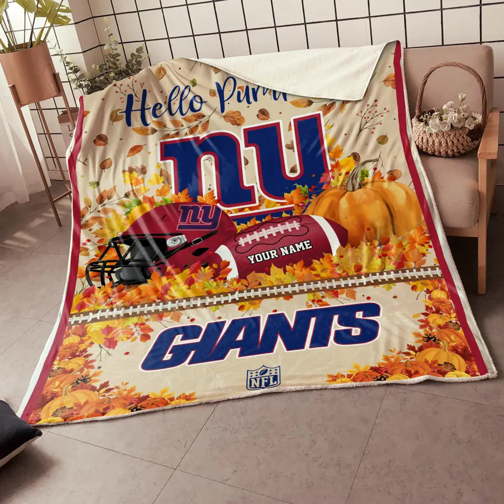 NFL x NYG Hello Pumpkin Quilt HLP
