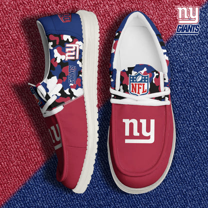 NFL x NYG Personalized Canvas Loafer Shoes HLP