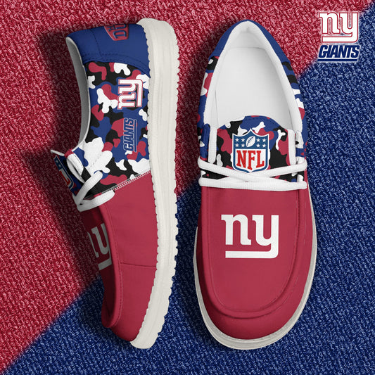 NFL x NYG Personalized Canvas Loafer Shoes HLP