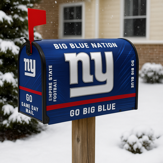 NFL x NYG Rugby Outdoor Mailbox Decoration V1 NAK NHT