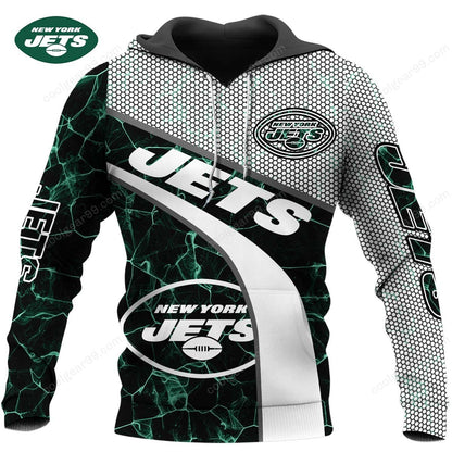 NFL x NYJ Electric Marble Personalized Hoodie HLP HLPHUONG