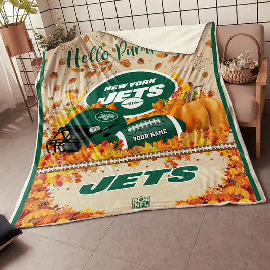 NFL x NYJ Hello Pumpkin Quilt HLP