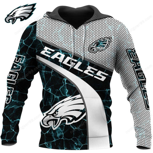 NFL x PHI Electric Marble Personalized Hoodie HLP HLPHUONG