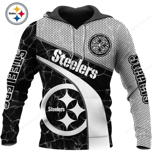 NFL x PIT Electric Marble Personalized Hoodie HLP HLPHUONG