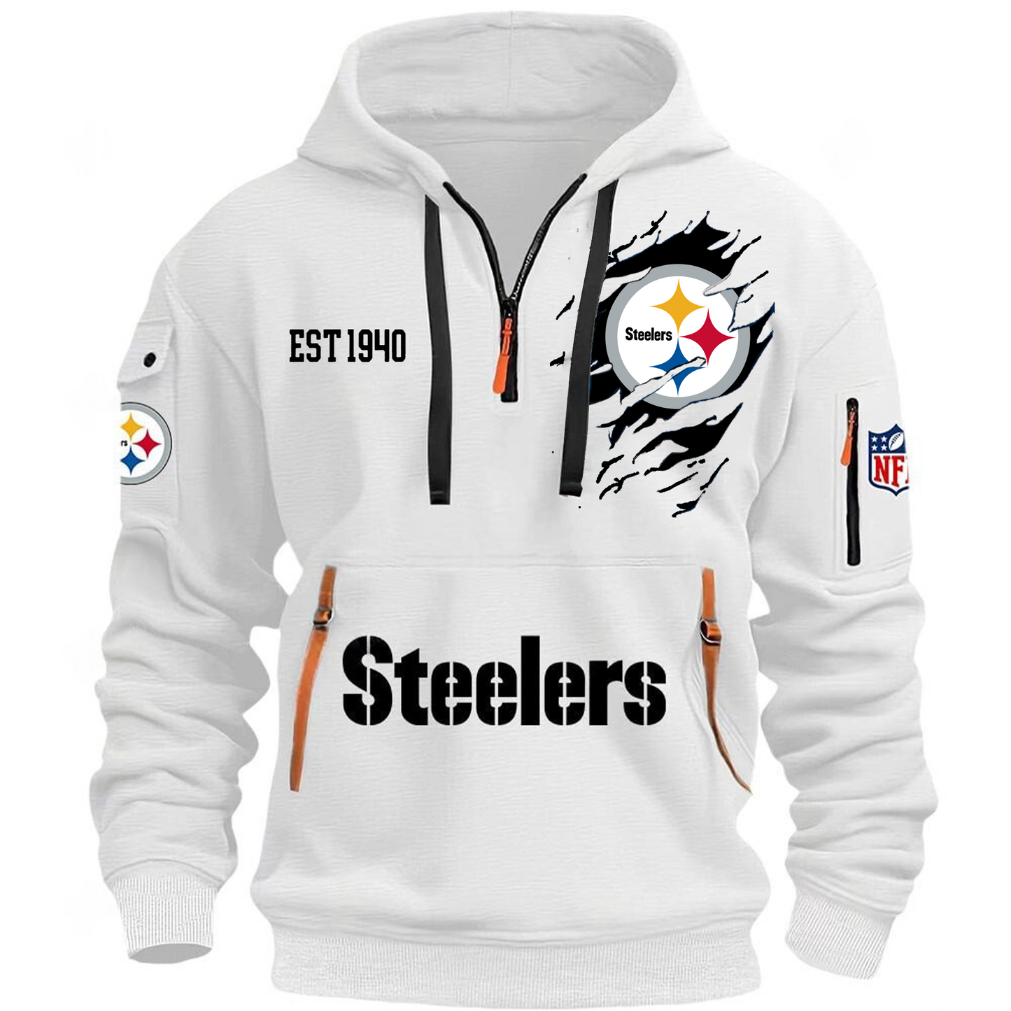 NFL x PIT EST 1940 Half Zipper Hoodie HLP HLPHUONG