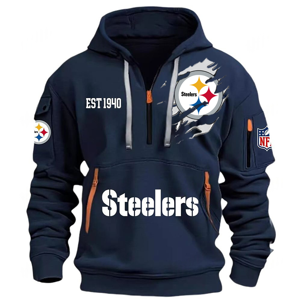 NFL x PIT EST 1940 Half Zipper Hoodie HLP HLPHUONG