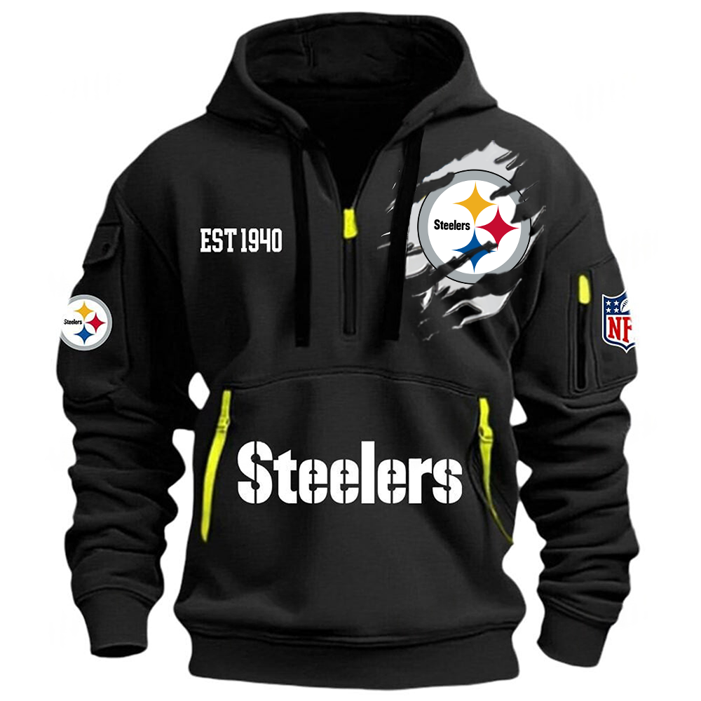 NFL x PIT EST 1940 Half Zipper Hoodie HLP HLPHUONG