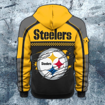 NFL x PIT Personalized Half-zip Hoodie HLP