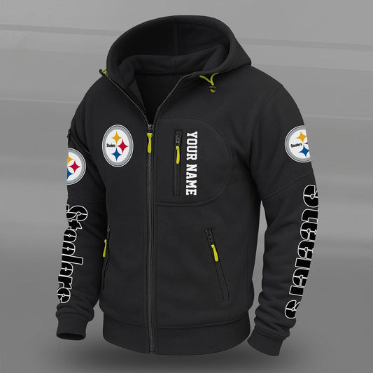 NFL x PIT Personalized Powerline Full Zip Hoodie HLP HLPHUONG