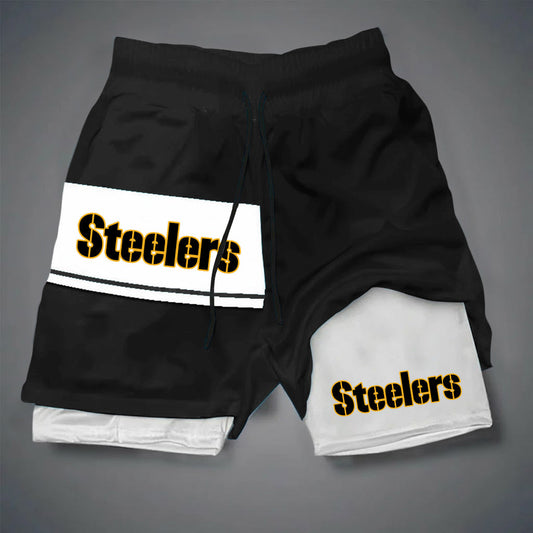NFL x PIT DOUBLE LAYER SHORTS V1 NAK NHM