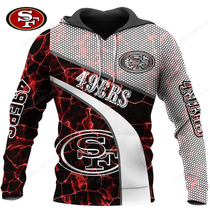 NFL x SF Electric Marble Personalized Hoodie HLP HLPHUONG