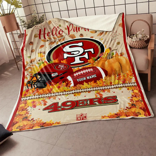 NFL x SF Hello Pumpkin Quilt HLP