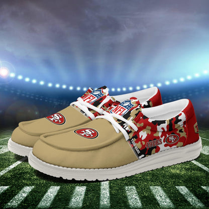 NFL x SF Personalized Canvas Loafer Shoes HLP